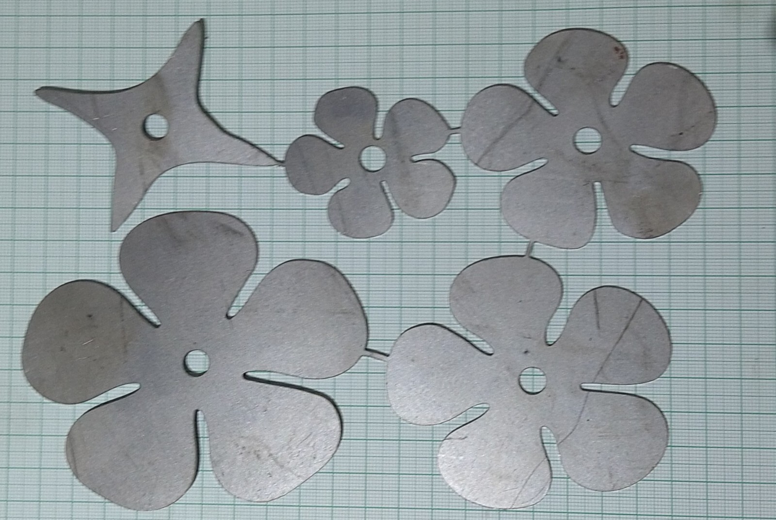 Blacksmith Rose 5 petal blanks unfinished ready to forge 10cm :