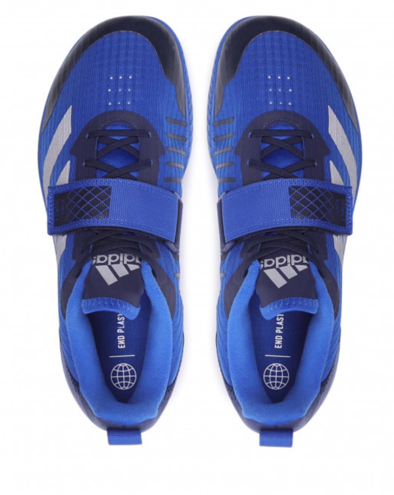 Adidas THE TOTAL Weightlifting Shoes Men's Trainers Deadlift Blue Gym Sneakers