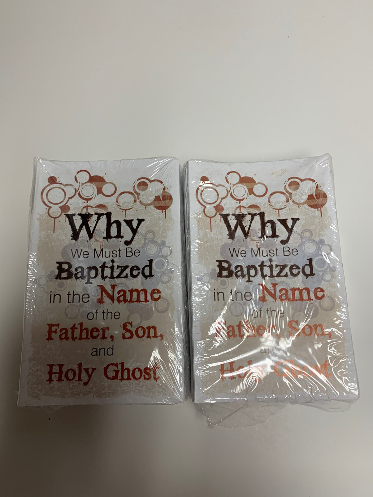 Gospel Outreach Tracts On Jesus Name Baptism 2 Packs 100 Each New
