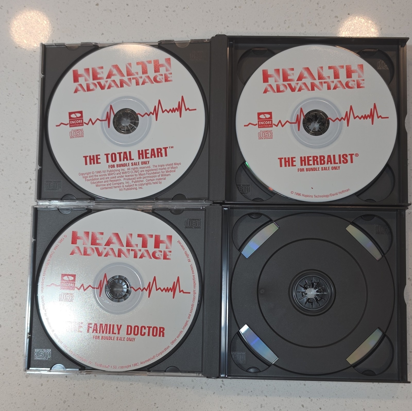 Vintage Health Advantage CD-ROM Lot 6 Discs Medical Wellness Software...