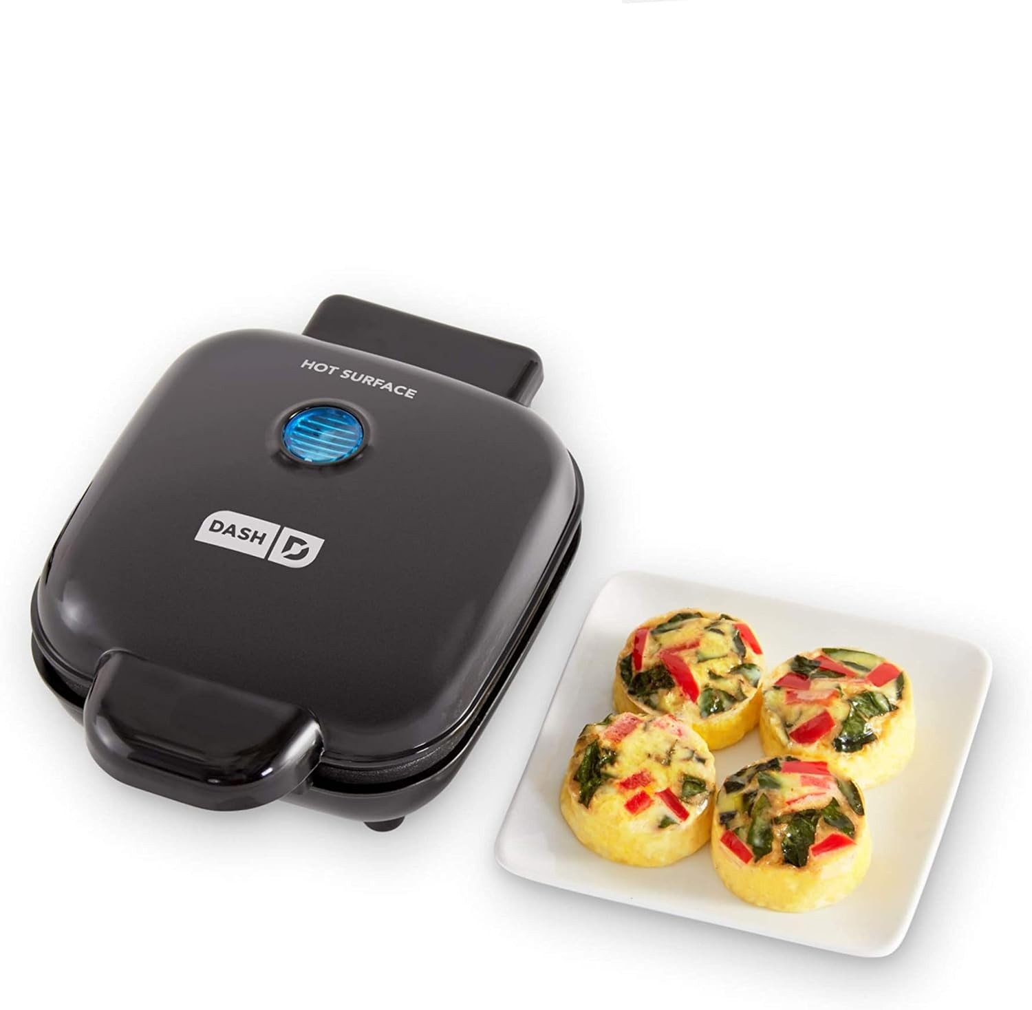 DASH Deluxe Sous Vide Style Egg Bite Maker with (1 large, 4 mini), Black