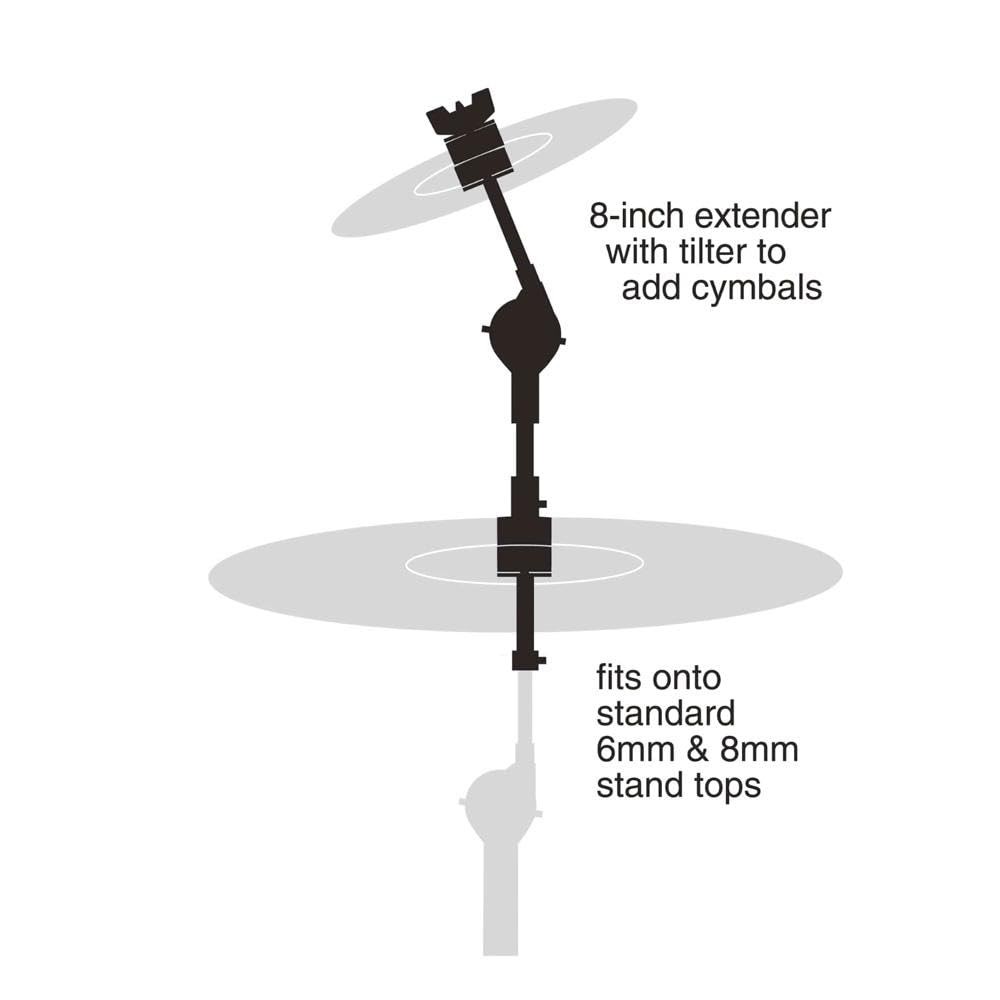 Mini Cymbal Stacker Direct Post Mount Stacking 2 Cymbals Drum Hardware SC-CSA