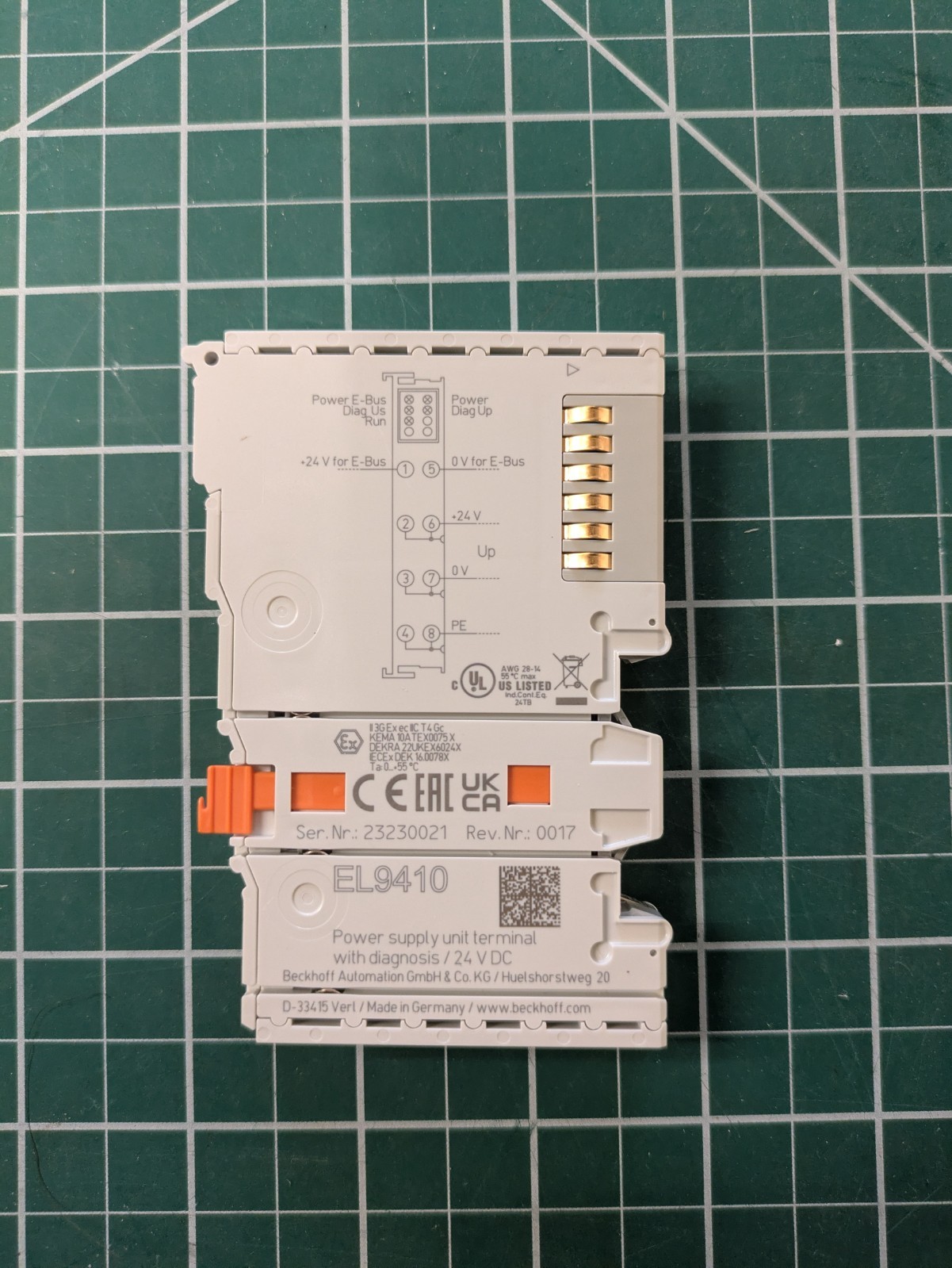 Beckhoff EL9410 Bus Power Supply Terminal - New, Sealed