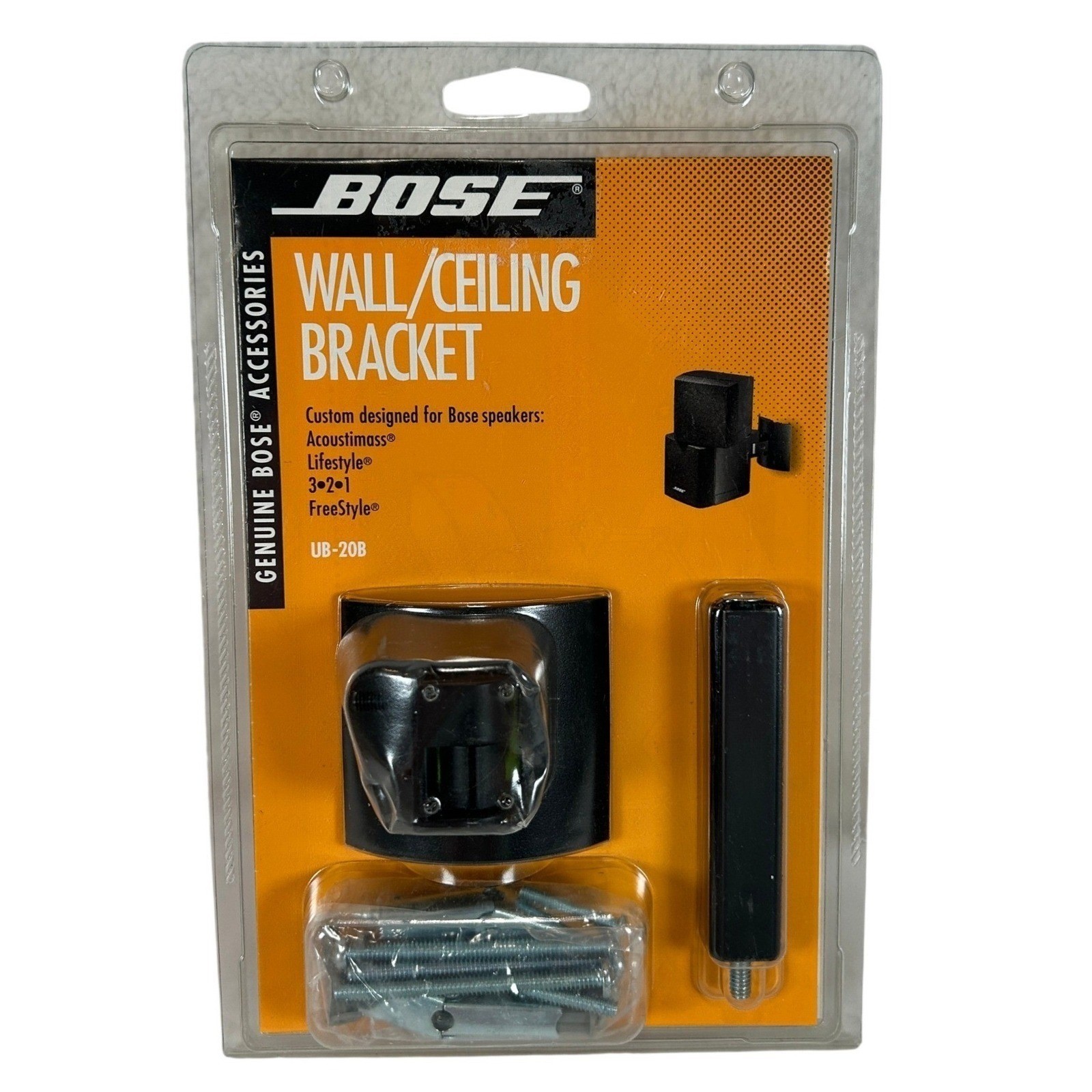 Bose UB20B Genuine Wall Ceiling Speaker Bracket Mount System Black Hardware NEW
