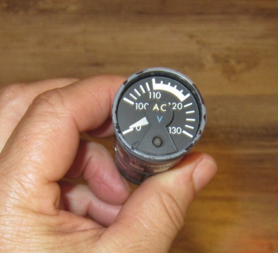 BRION LEROUX FRANCE AC VOLTMETER GAUGE P/N 2136-213-8 AS REMOVED