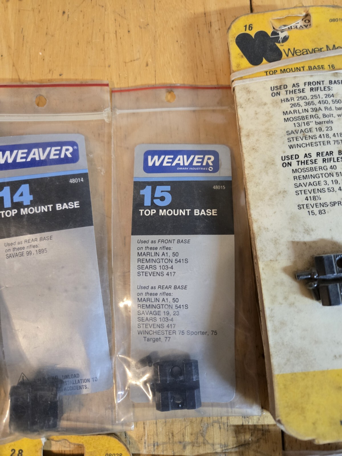 (1) weaver scope mount bases #12-46 (sold individually)