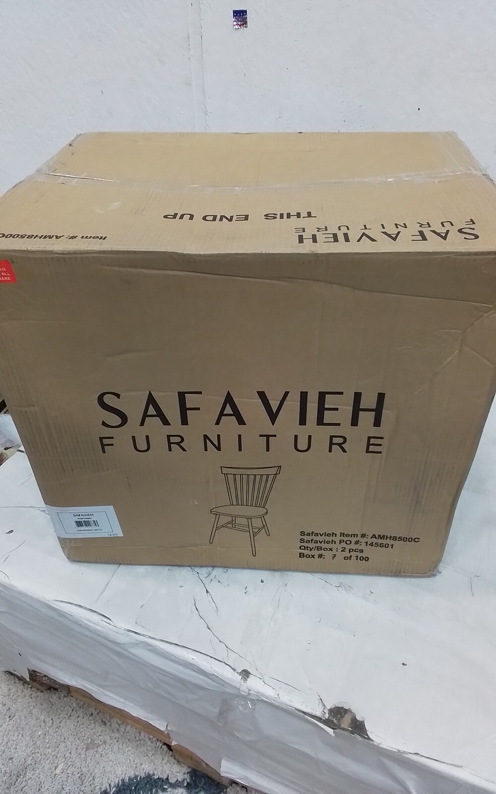 Safavieh PARKER SPINDEL SIDE CHAIR, Reduced Price 2172751643 AMH8500C