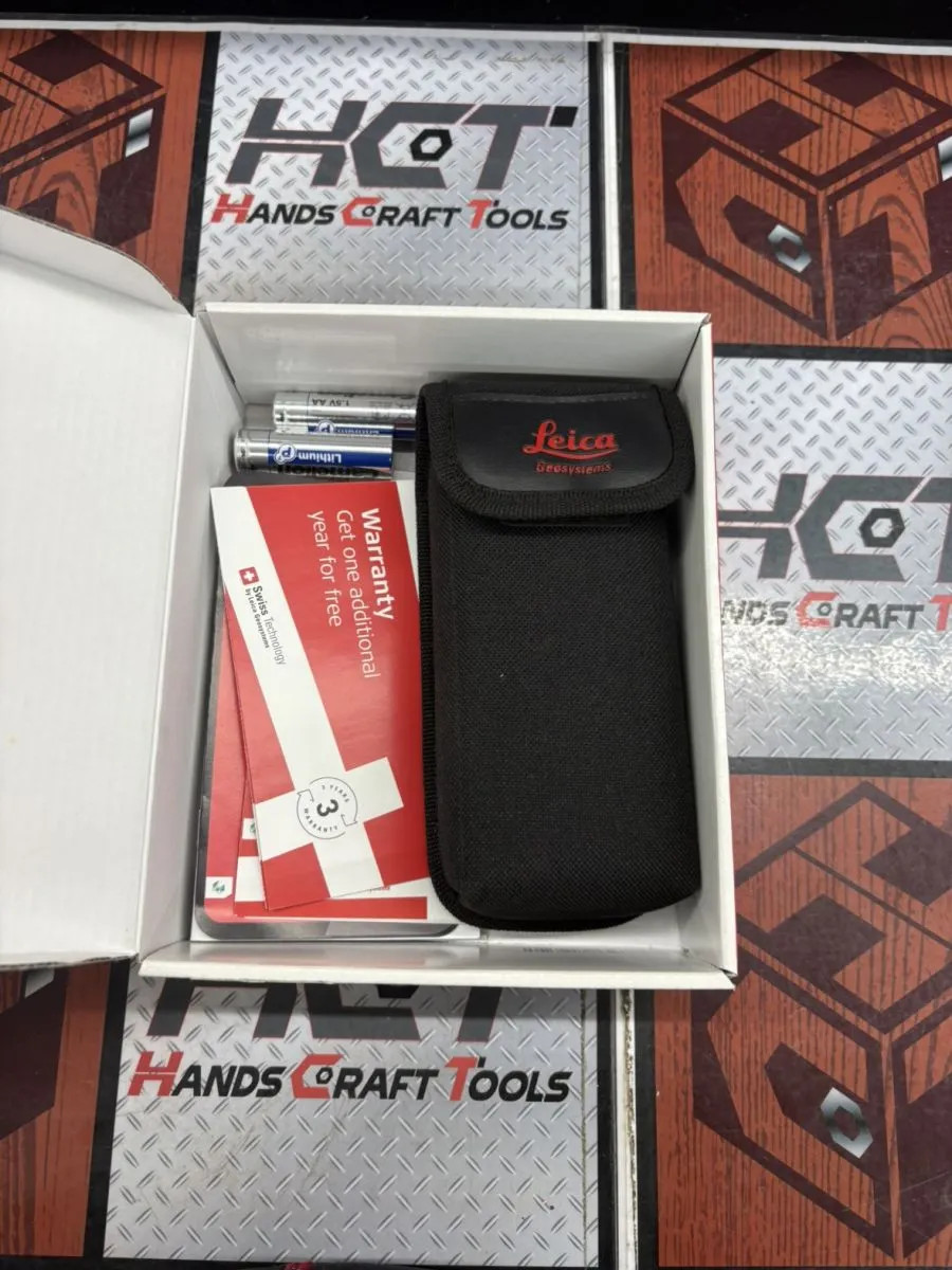 Leica Disto D510 Laser Distance Meter Measure 200m IP65 5.63x2.28x1.14 inch Case