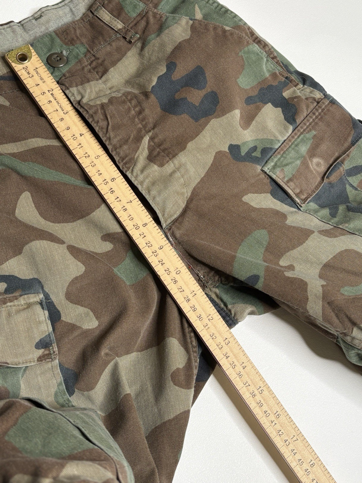 Woodland Camouflage Pattern Combat Trousers Size Small Long