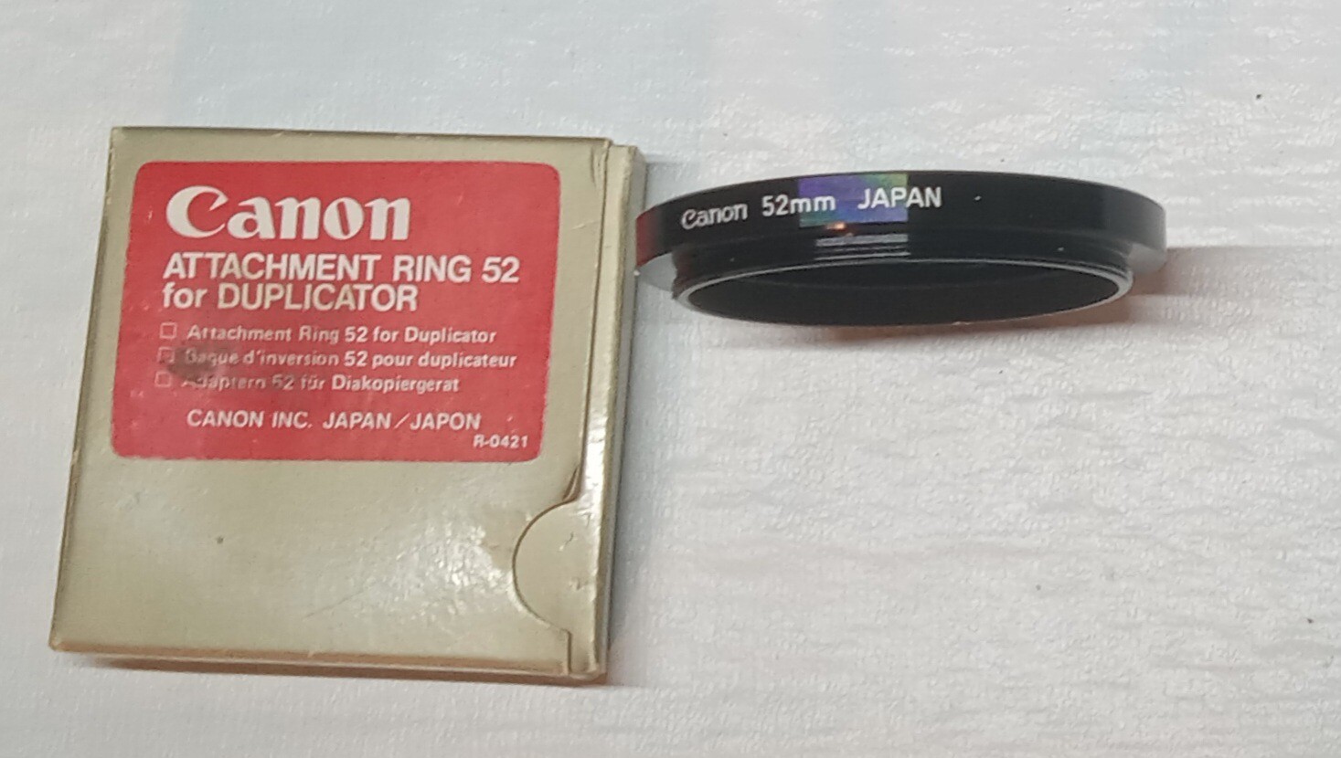 Canon Attachemt Ring 52 for Duplicator