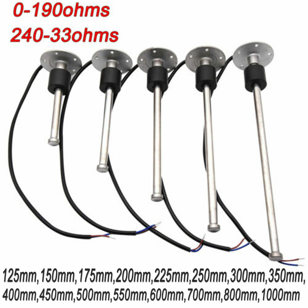 Marine Boat RV Fuel Water Tank Level Sensor Sending Unit 0-190ohms/240-33ohms