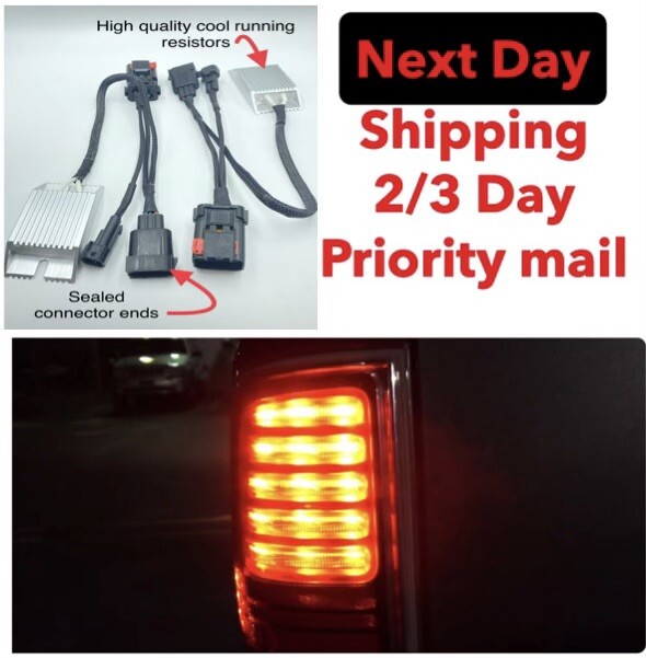 Dodge Ram 2009 - 2018 PNP 1500 2500 3500 Tail Light Halogen - LED Conversion