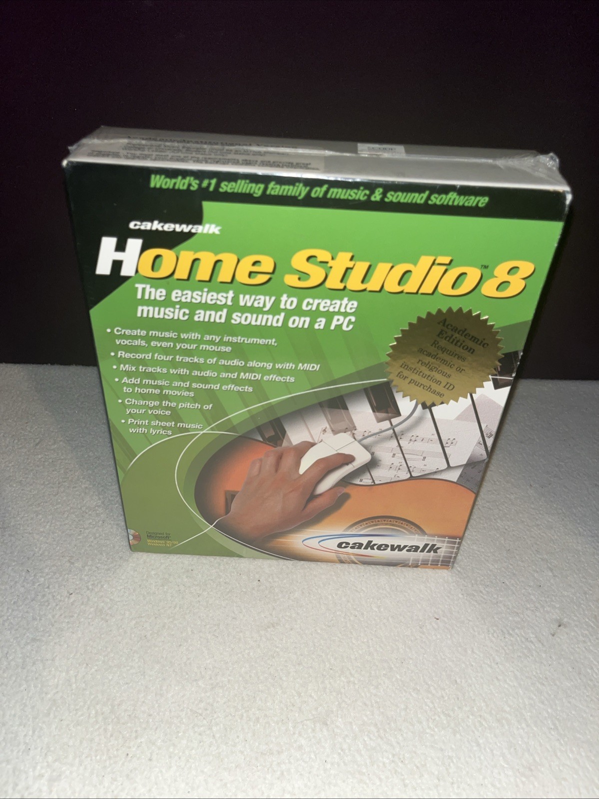 Cakewalk Home Studio 8 NEW in BIG  SEALED Windows 95 Windows NT Cd Rom