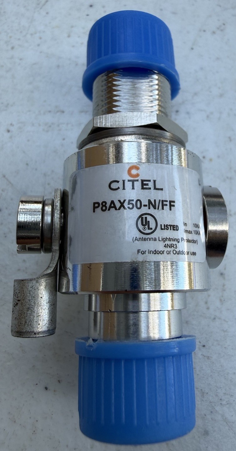 NEW - Citel P8AX50-N/FF Outdoor RF Protector - Coaxial Surge Protector