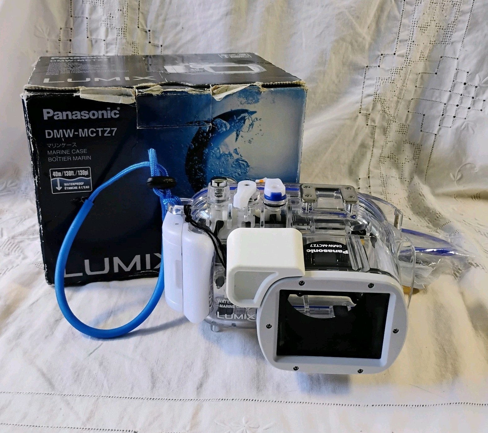 Panasonic LUMIX DMW-MCTZ7 Marine Case Underwater Housing Used For Digital Camera
