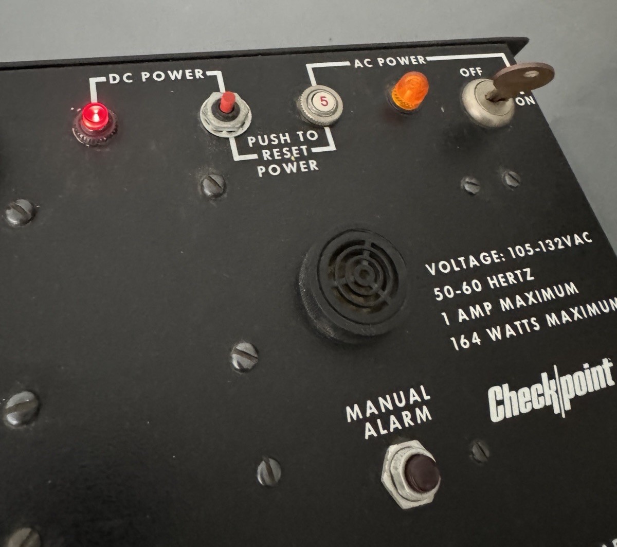 CheckPoint Vintage Security Control Panel Module Power Supply Unit Box