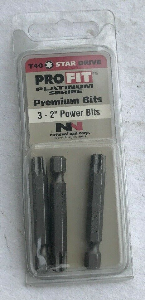 Insert Bit #40 Star Drive 10/3, Part 333930, by National Nail PROFIT Platinum