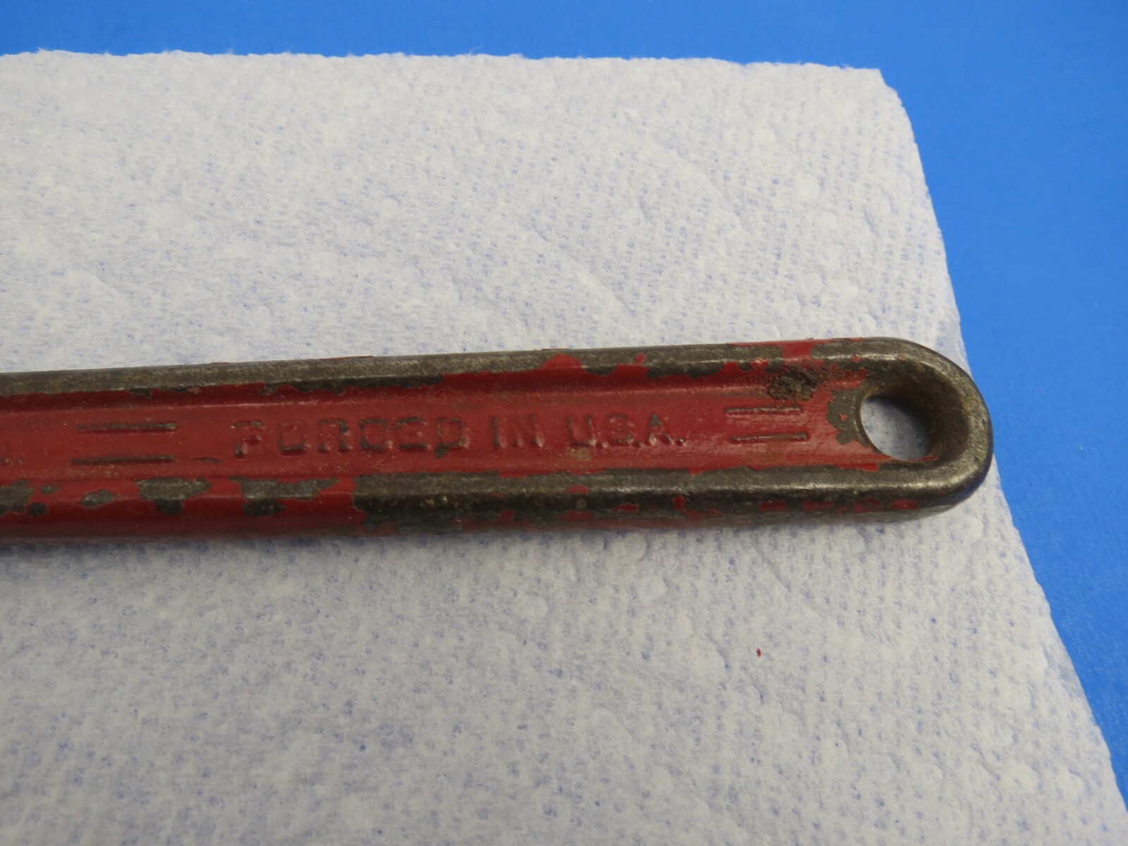 DUNLAP 10” PIPE WRENCH MADE IN USA VINTAGE