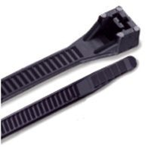 NEW GB 47-124UVB PACK (100) 6" INCH BLACK HEAVY DUTY NYLON CABLE TIES 0973636