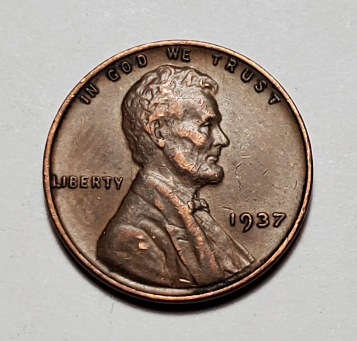 1937 P LINCOLN WHEAT PENNY #P3463