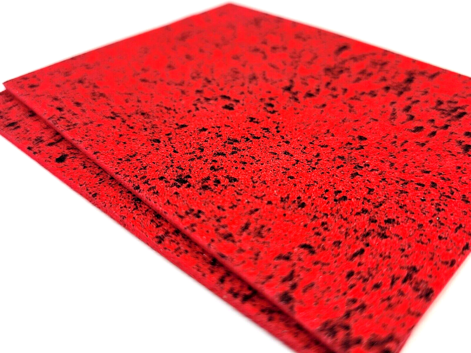 FLY TYING FOAM - MOTTLED BLACK RED - 2mm EVA FOAM - Fly Tying Material - 2pc.