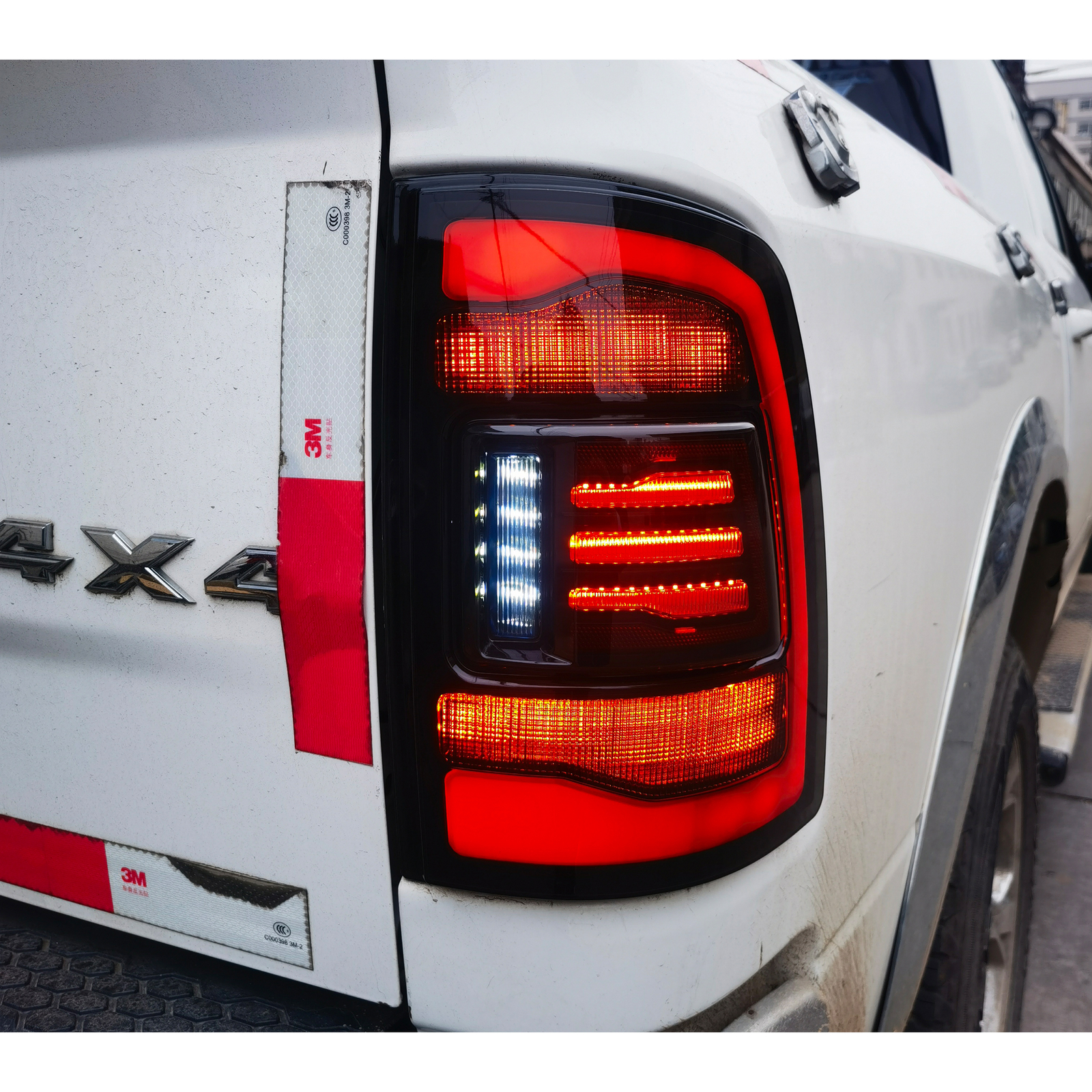 LED Black Tail Lights for Dodge Ram 4th Gen 2009-2018 Sequential Rear Lamps
