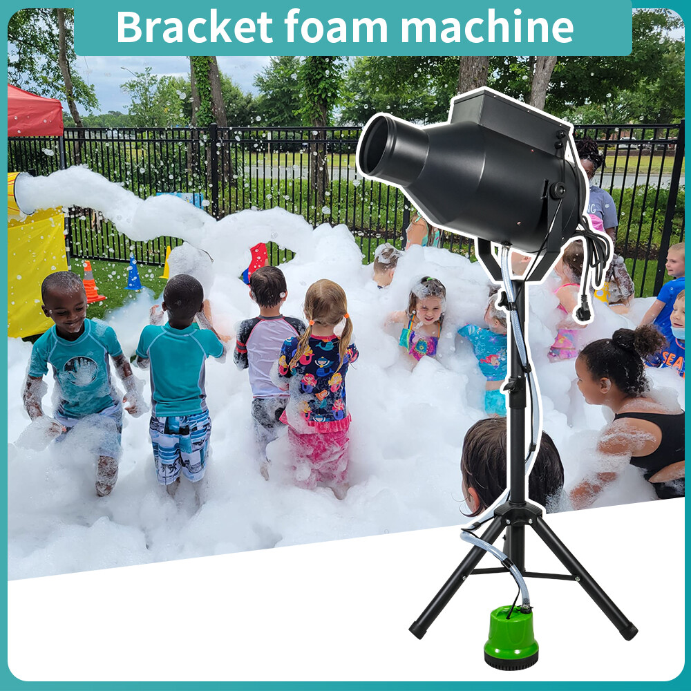 1000W Foam Machine Bubble Foam Cannon with Stand Outdoor Summer Pool Party wPump