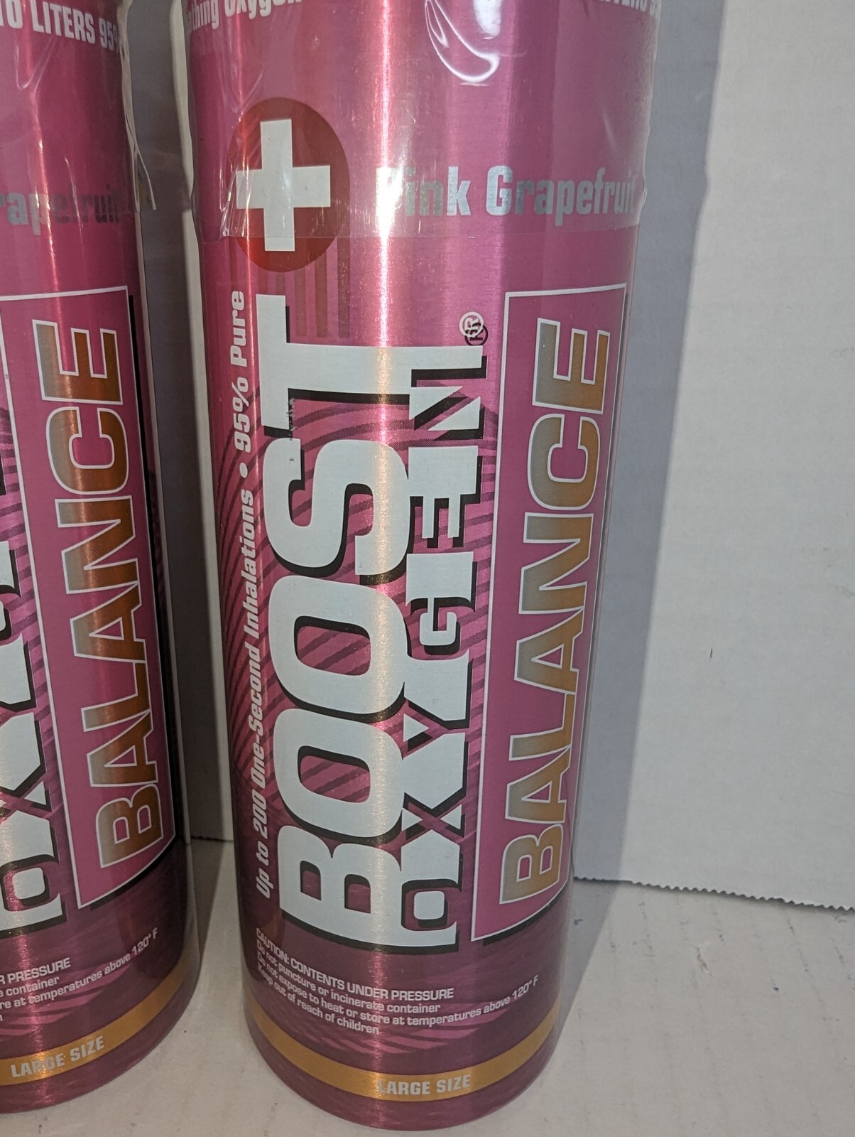 Boost Oxygen Balance Supplemental Oxygen - 10 Liter - Pink Grapefruit - 3 Pack