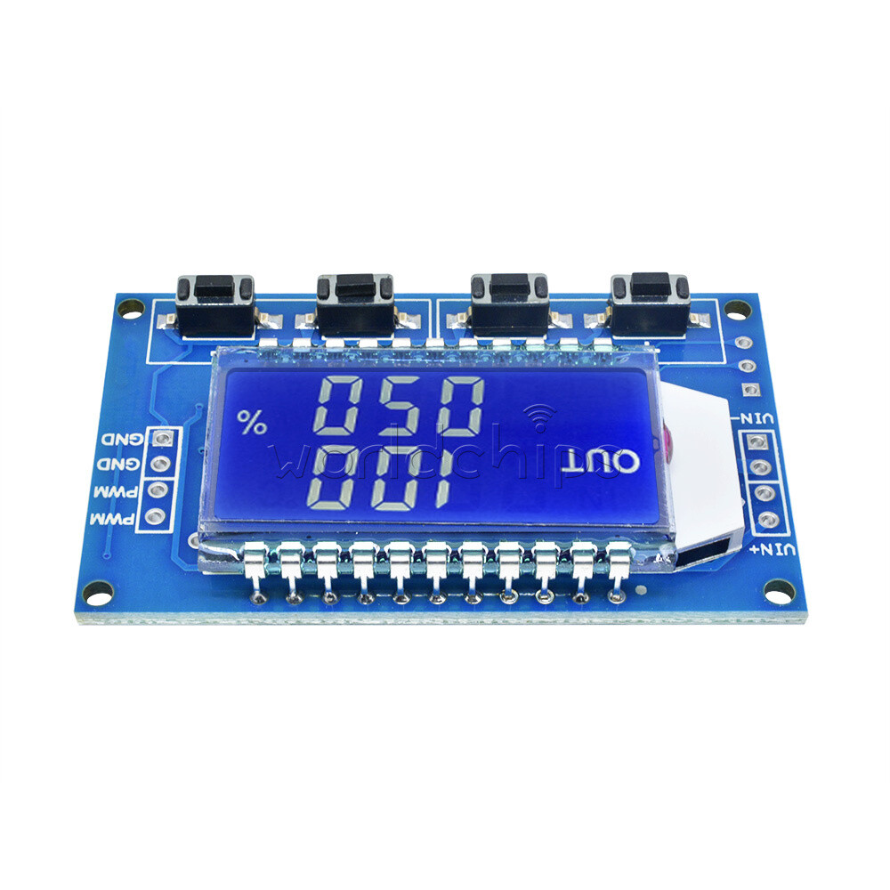 Adjustable PWM Pulse Frequency Duty Cycle Square Wave-Signal Generator Board