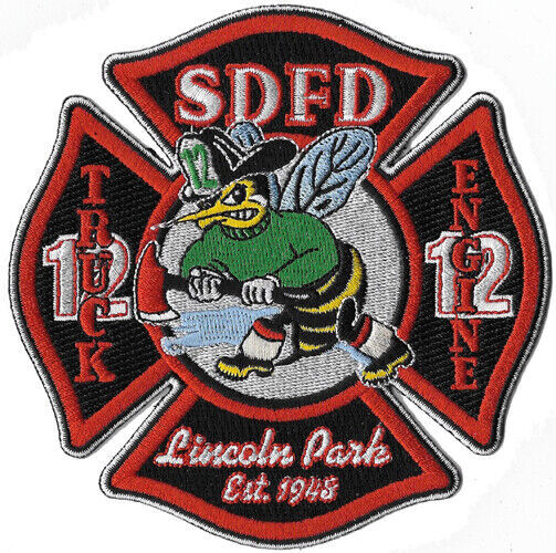 San Diego, CA  Lincoln Park Station 12 Maltese - Fire Patch