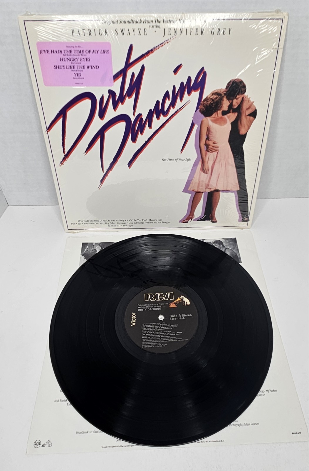 Dirty Dancing Original Soundtrack HYPE Shrink Vinyl 1987 RCA Victor ‎6408 1-R-1