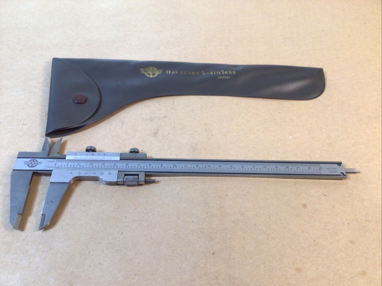 KANON VERNIER CALIPER RANGE, 0-9" & 0-23mm RANGE, .001" GRADUATION  - JAPAN
