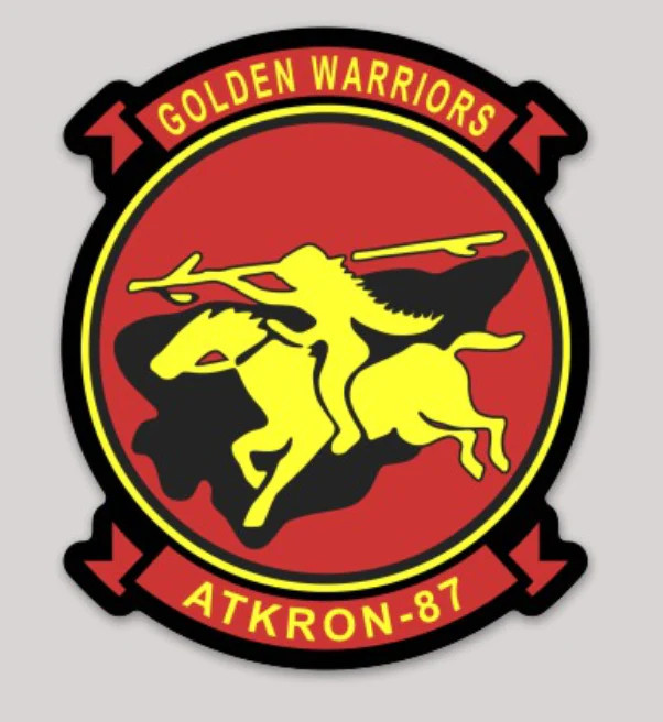 Officially Licensed US Navy VA-87 Golden Warriors Stickers