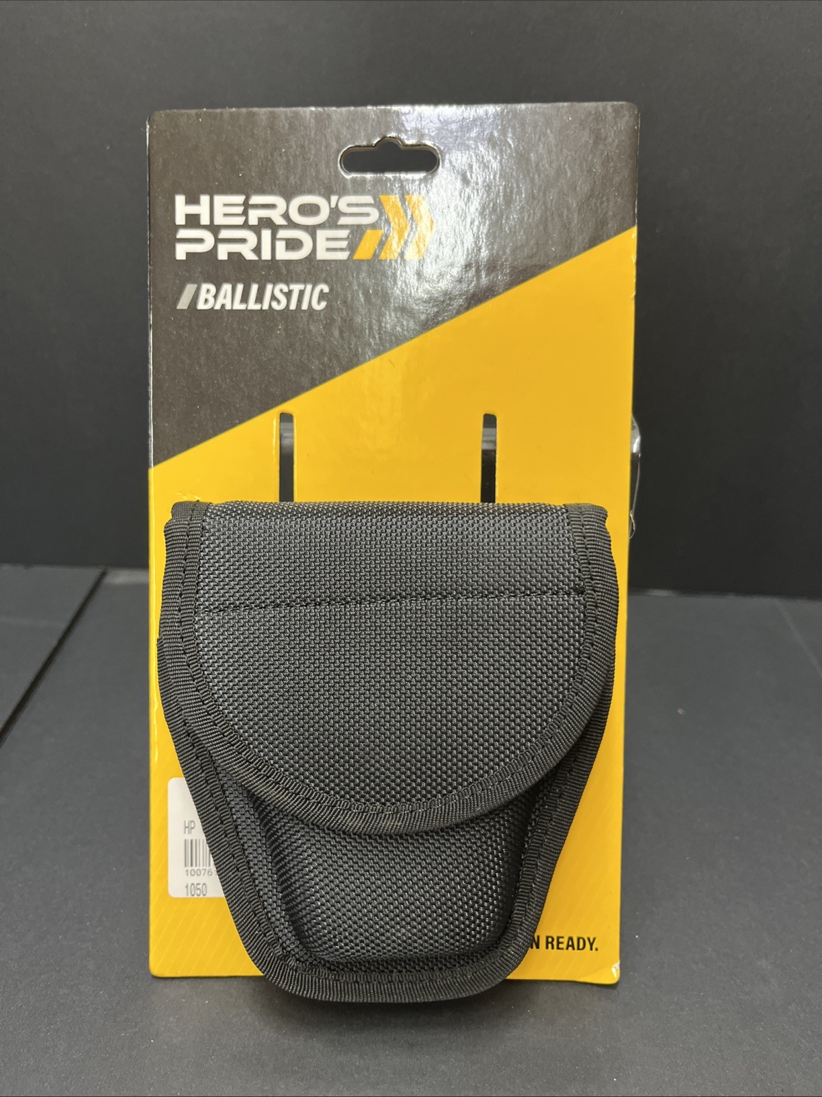 Hero's Pride 1050 SINGLE Handcuff Case Black Nylon Ballistic Law Enforcement