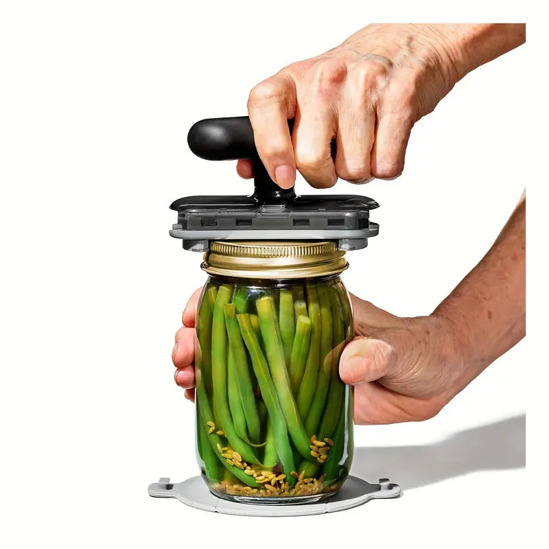1PC Easy Grip Jar Opener For Effortless Lid Removal Perfect For Weak Hands Black