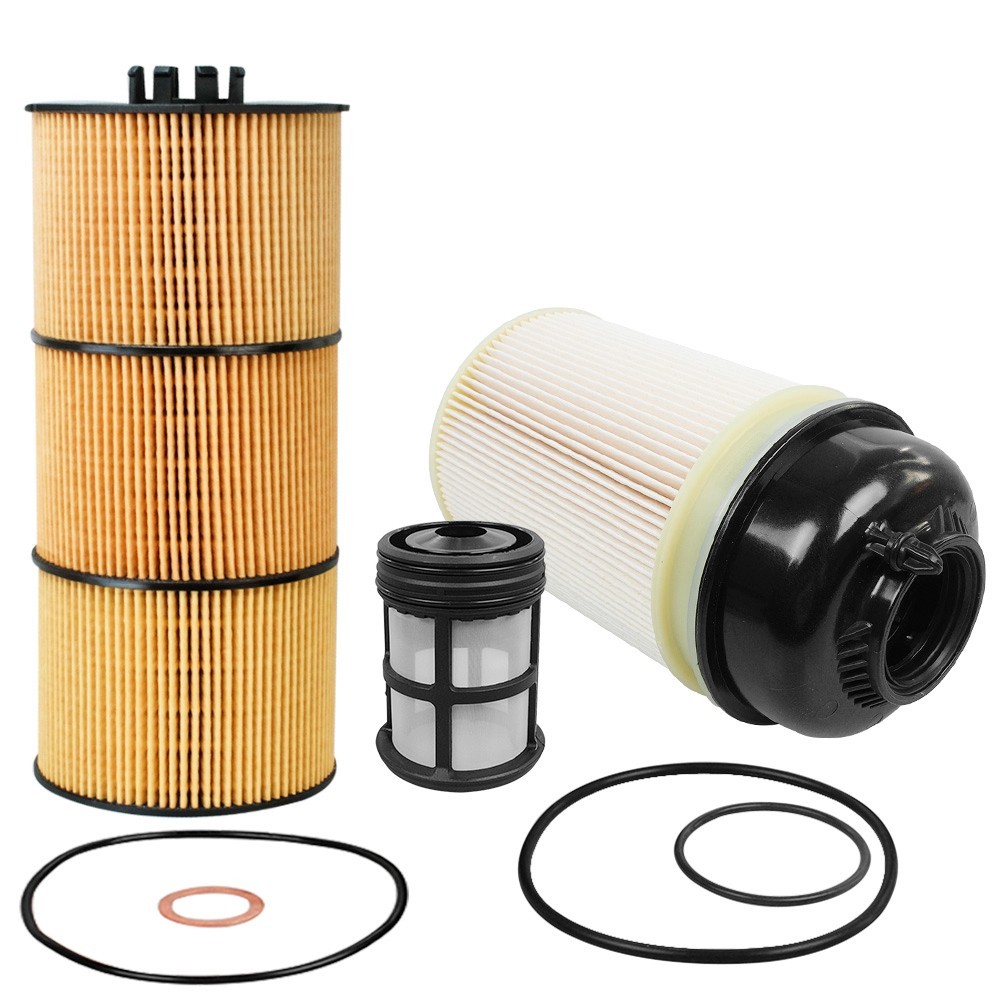 Oil & Fuel Filter Kit P551005 PF9908 For Freightliner Cascadia DD13 DD15 DD16