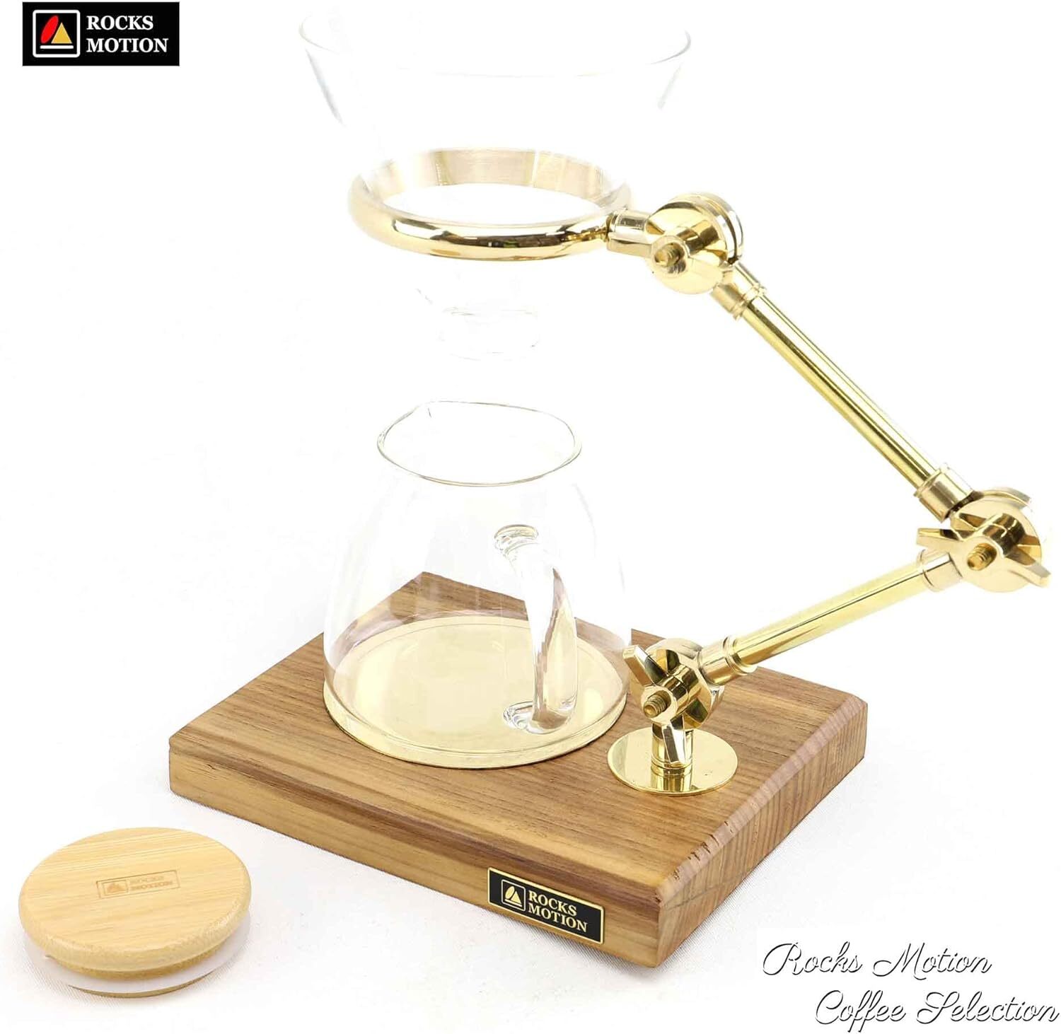 ROCKSMOTION Coffee Dripper Pot Brass Stand Set Coffee New