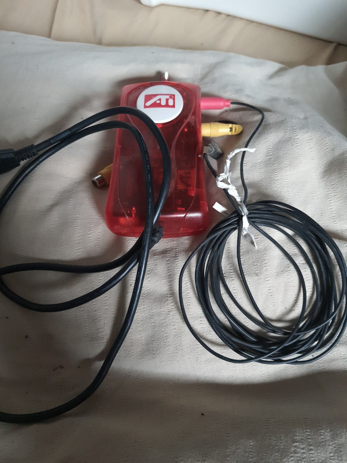 ATI TV Wonder USB Edition Tested working +Cables - NTSC Composite Tuner Vintage