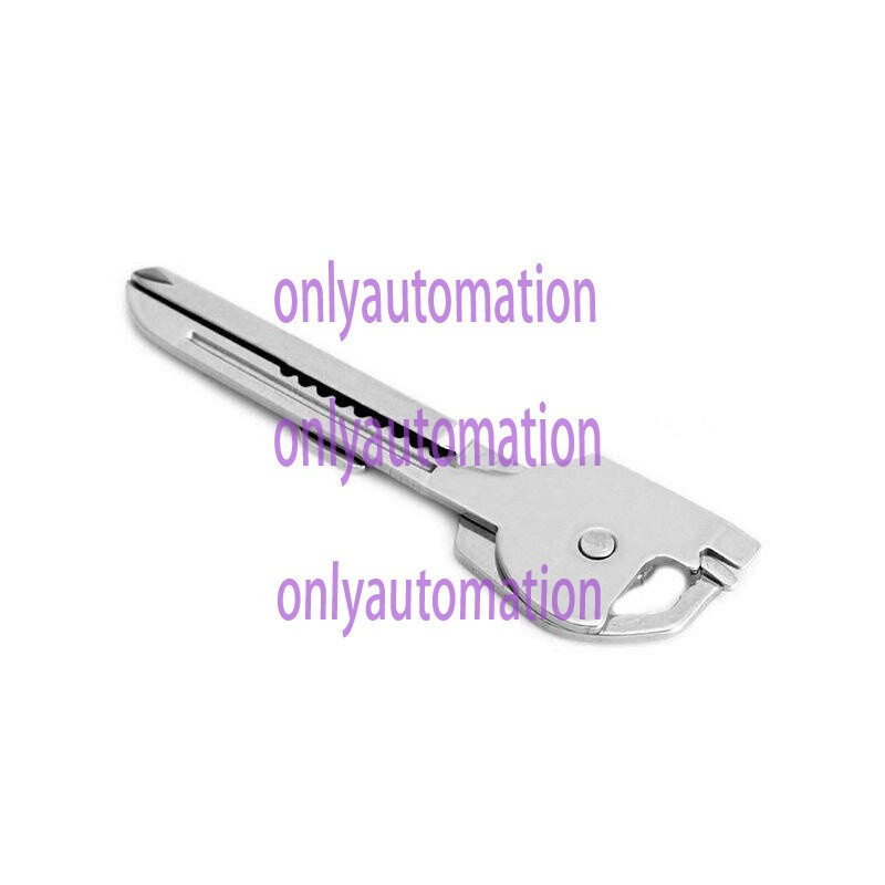 6-in-1 Utili Key Tool Keyring Keychain Multifunction Stainless Steel 1Pcs NEW