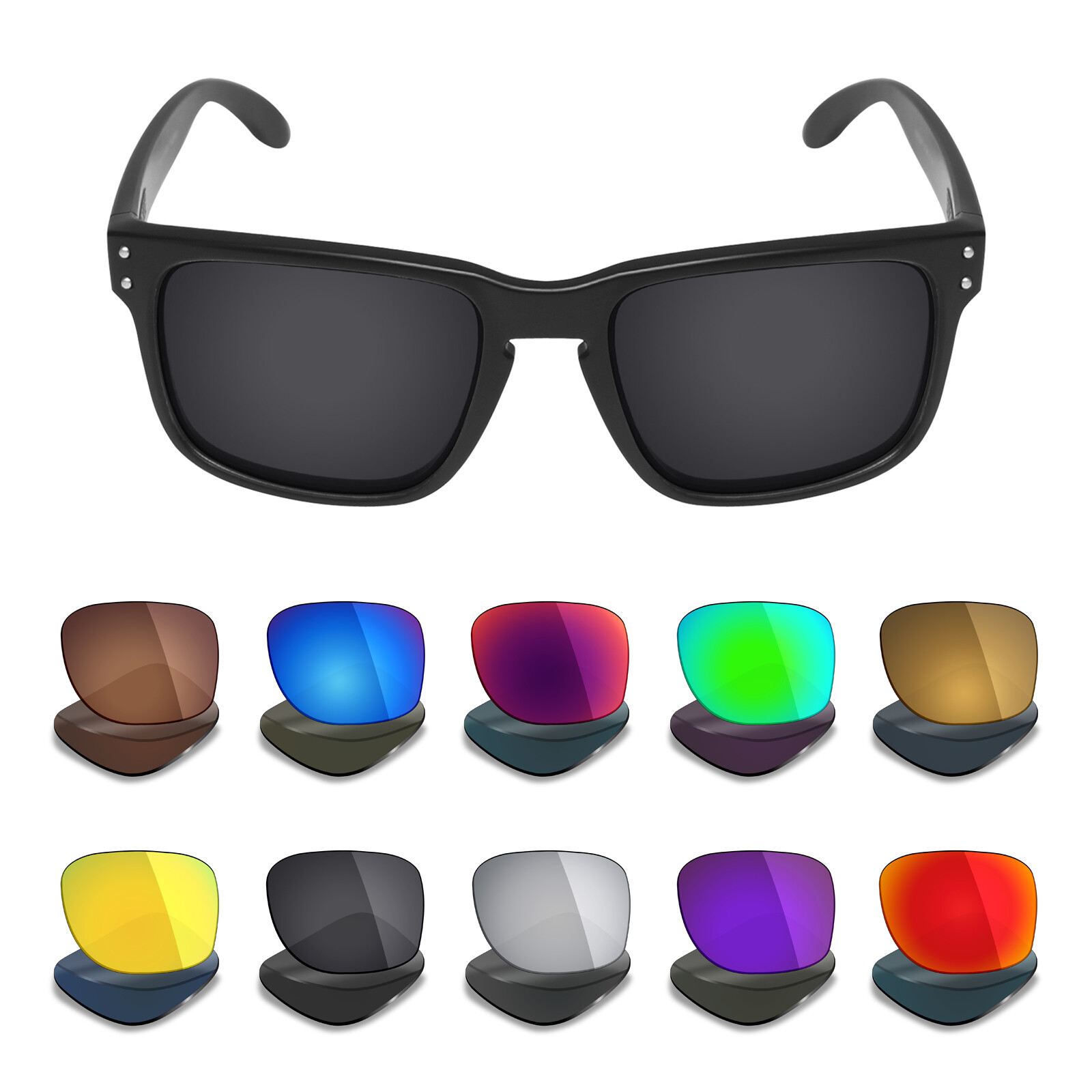 hdhut Anti-Scratch Polarized Replacement Lenses for-Wiley X XL-1 Advanced