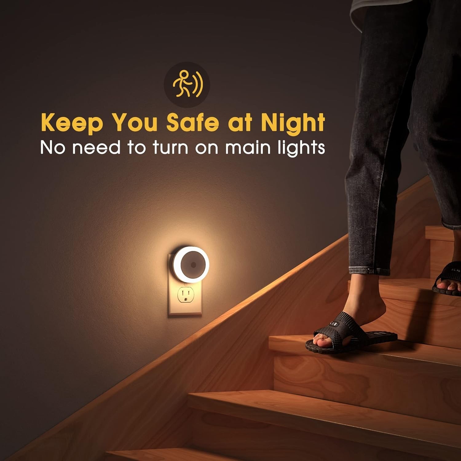 Night Lights Plug into Wall, [2 Pack], Nightlight with Light sensors, LED Nig...
