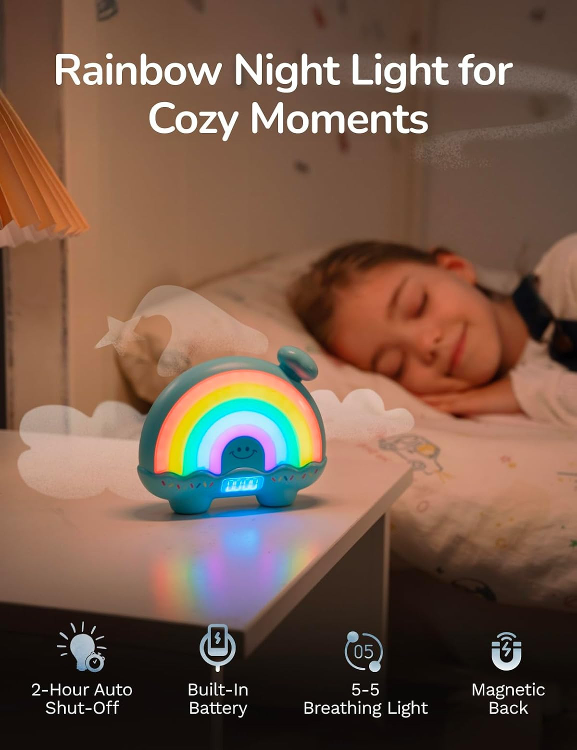 Timer Pal, Rainbow Visual Timer for Kids/Adults, 0-99 Minutes Light Timer | Rech