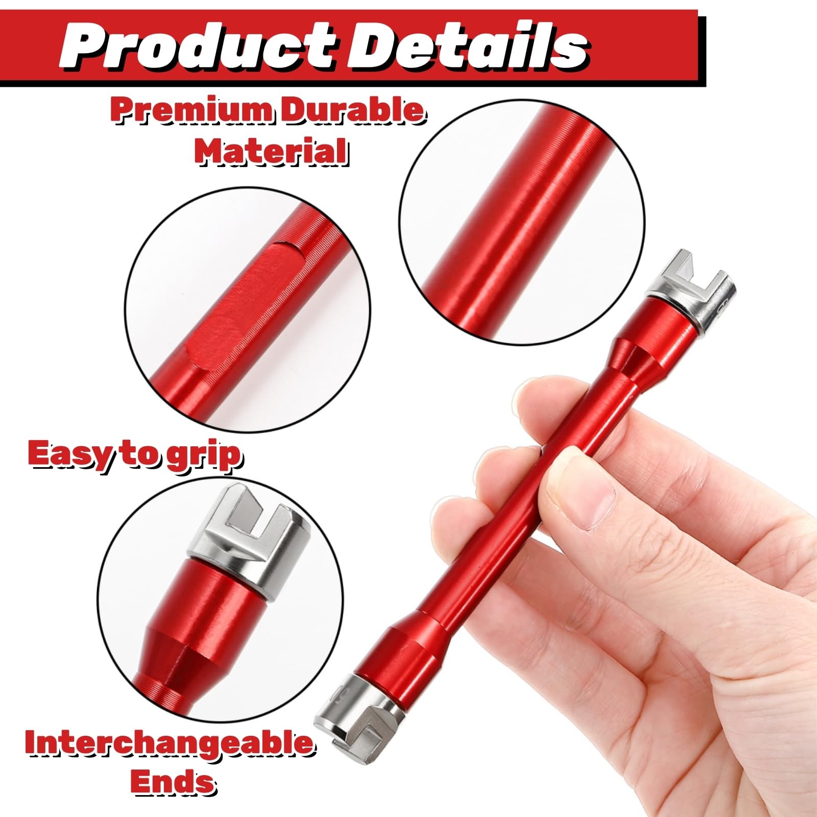 Motorcycle Spoke Wrench 5.06.8mm Universal Dirt Bike Wheel Rim Repair Tool Kit