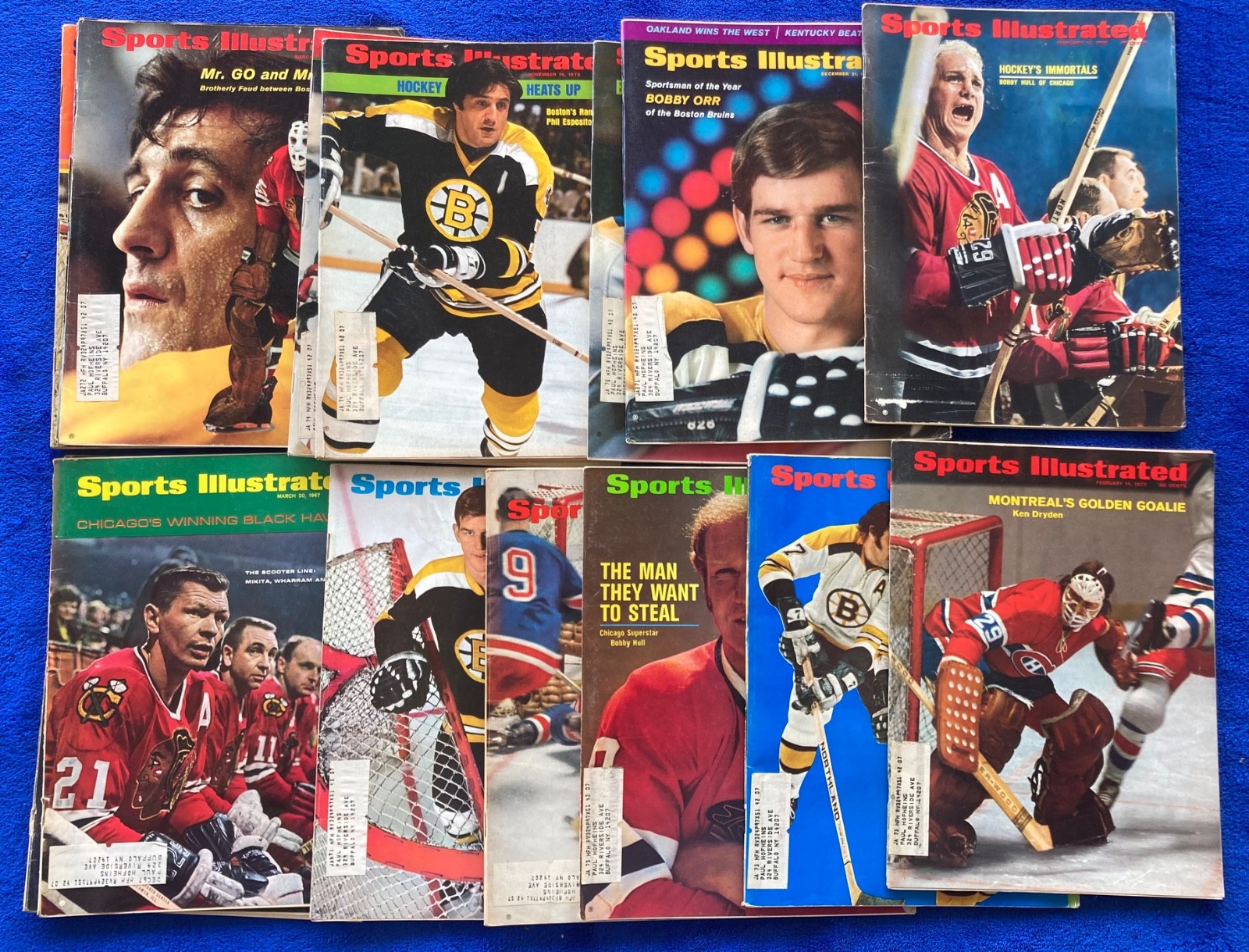 1960’s & 70’s Hockey Sports Illustrated Magazine Lot - 15 Issues