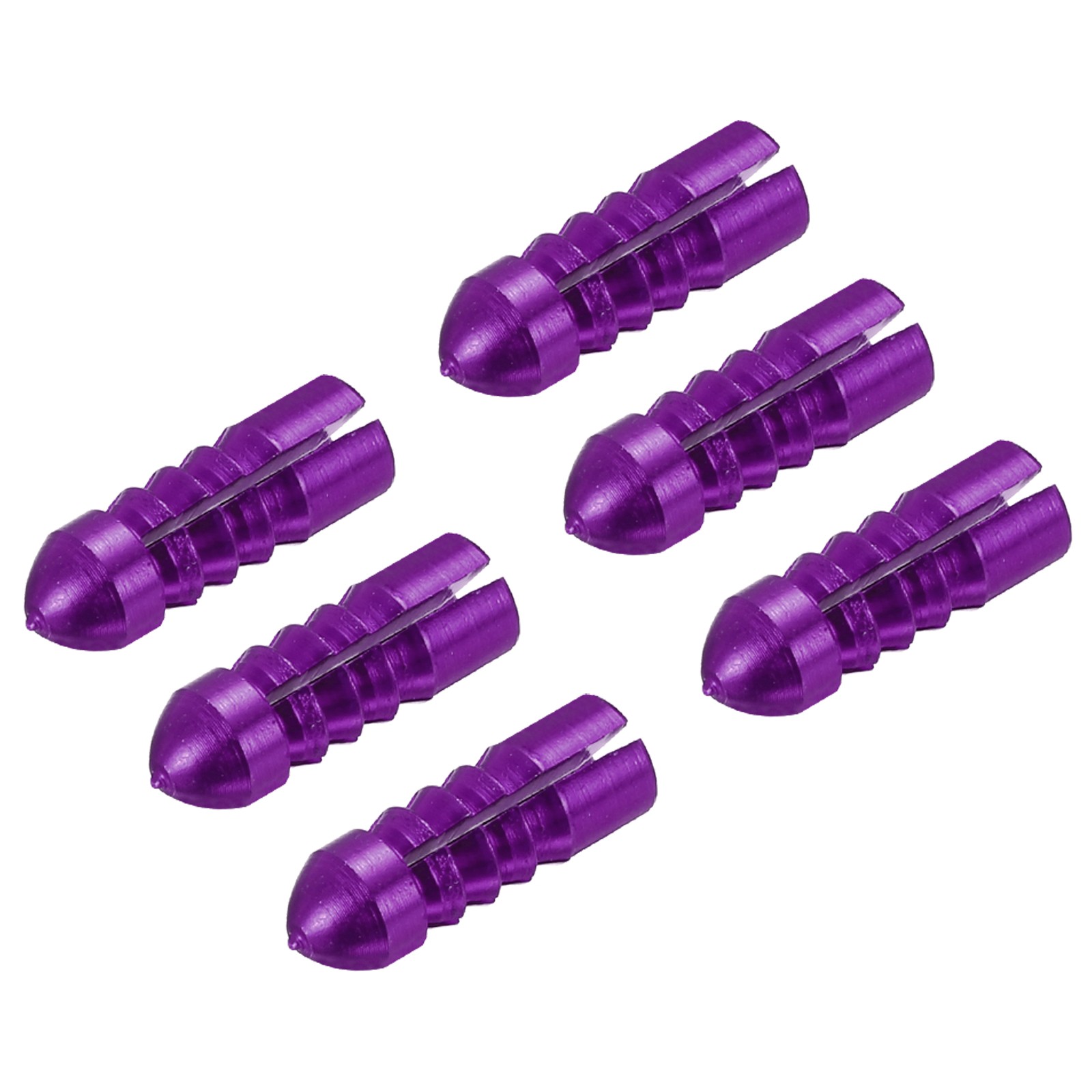 6pcs Dart Flight Protectors Aluminum Alloy Dart Wing Protectors Purple