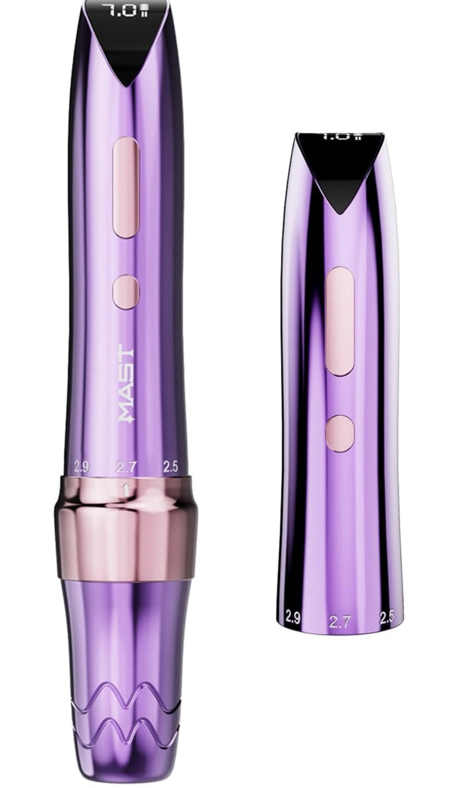 NEW Mast P60 Slim/Thin Wireless Rotary Tattoo Machine Pen Gun (Purple)