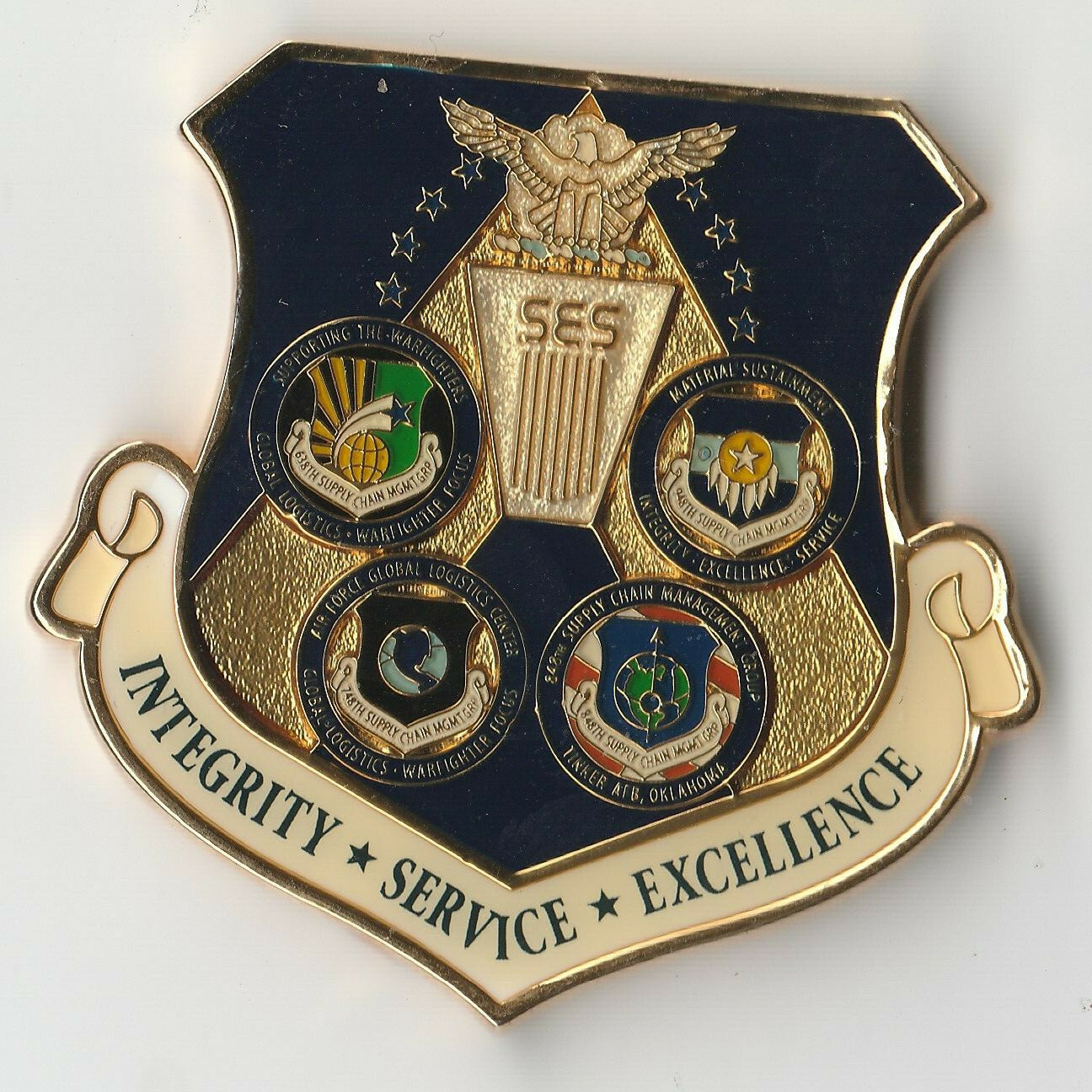 448th Supply Chain Management Wing USAF Challenge Coin 2" DIA BX2