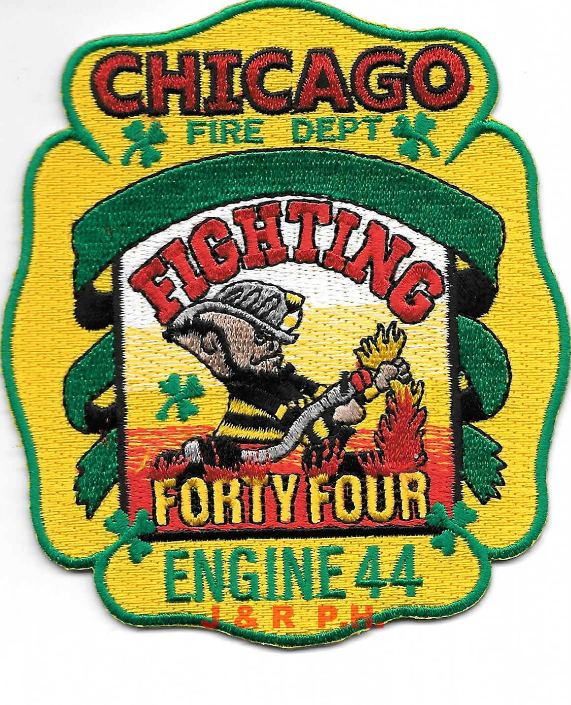 Chicago  Engine-44  "Fighting Forty Four", Illinois  (3.75" x 4") fire patch