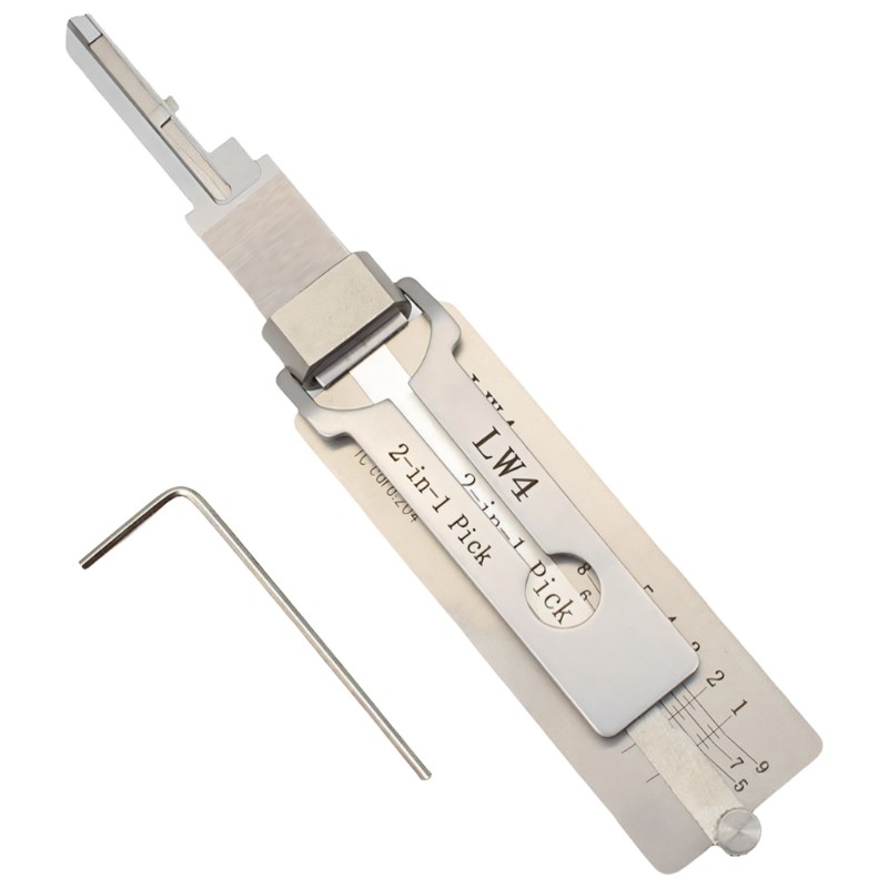 Straight Grooves Key Decoders Stainless Steel Tool For Locksmith
