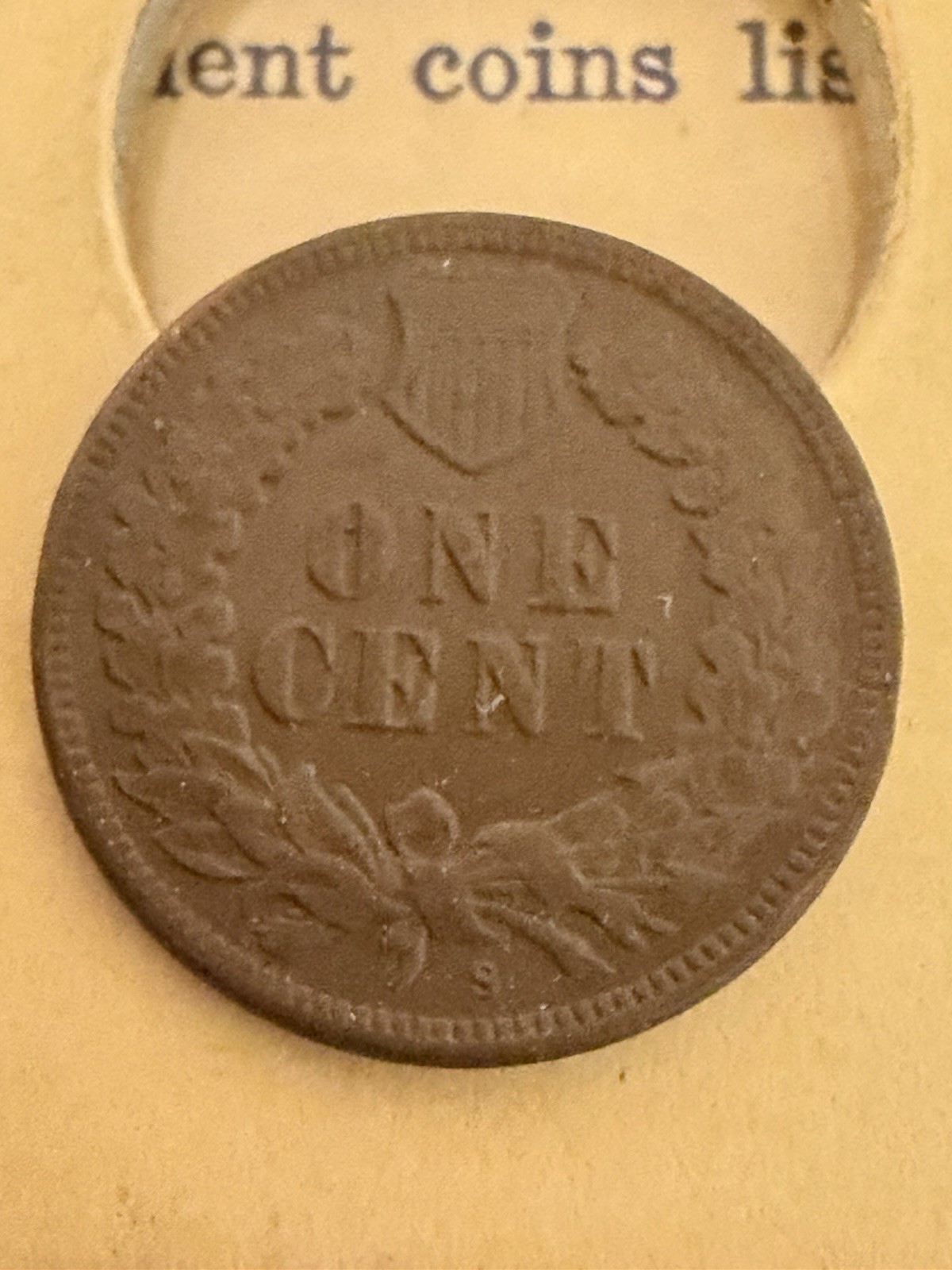 1909 S Indian Head Cent Penny VF/XF